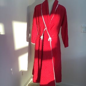 Vintage Raymond Red Quilted Robe